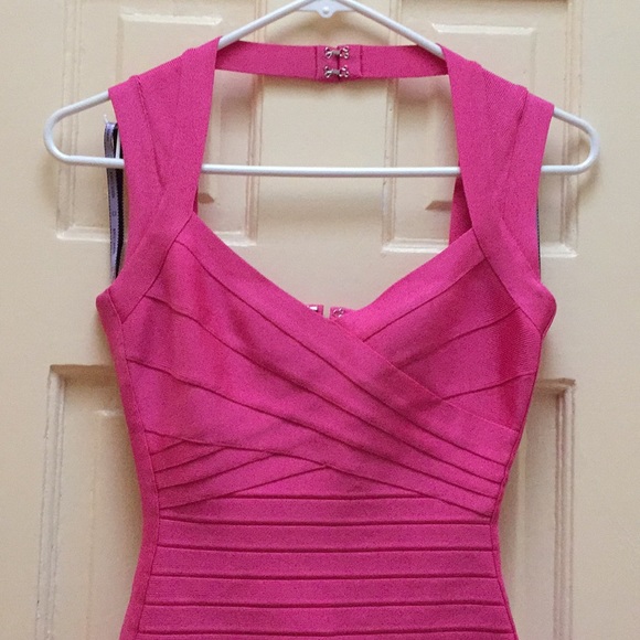 HERVE LEGER XS Bandage Dress NWOT **SOLD** - Picture 2 of 5